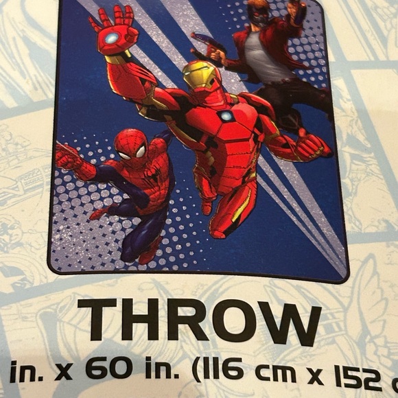 Marvel Superhero Throw Blanket - 46x60 Inch, 100% Polyester, Original Wrap - Picture 4 of 8